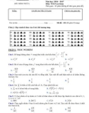 Đề kiểm tra 45 phút lần 3 môn Toán lớp 11 năm 2016-2017 - THPT Hàm Thuận Bắc - Mã đề 153