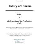 History of Cinema: Hollywood and the Production Code