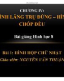 Bài giảng Toán 8: Hình hộp chữ nhật