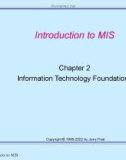 Lecture Management information systems: Solving business problems with information technology – Chapter 2