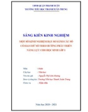 Sáng kiến kinh nghiệm Tiểu học: Một số kinh nghiệm dạy so sánh các số có hai chữ số theo hướng phát triển năng lực cho học sinh lớp 1