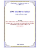 Sáng kiến kinh nghiệm THPT: Lồng ghép một số trò chơi nhằm nâng cao hiệu quả học tập trực tuyến cho học sinh phần Chuyển hóa vật chất và năng lượng ở thực vật - Sinh học 11