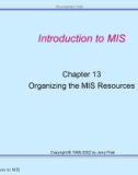 Lecture Management information systems: Solving business problems with information technology – Chapter 13