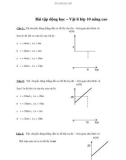 Bài tập động học – Vật lí lớp 10 nâng cao