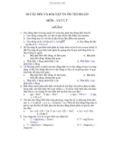 50 CÂU HỎI VÀ BÀI TẬP TN ÔN THI ĐH-CĐ MÔN : VẬT LÝ