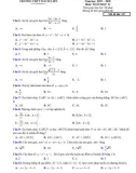 Đề thi thử THPT QG môn Toán năm 2019-2020 có đáp án - Trường THPT Ngô Sĩ Liên (Mã đề 137)