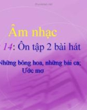 Bài giảng Ôn hát: Những bông hoa những bài ca. Ước mơ - Âm nhạc 5 - GV: Hoàng Dung