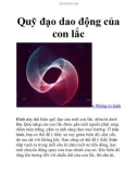 Quỹ đạo dao động của con lắc