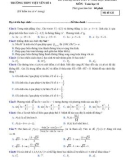 Đề thi khảo sát chất lượng đầu năm môn Toán lớp 11 năm học 2020-2021 có đáp án – Trường THPT Việt Yên 1