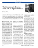 The Stereoscopic Cinema: From Film to Digital Projection