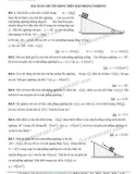 Bài toán chuyển động trên mặt phẳng nghiêng