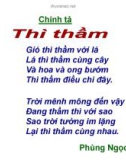 Giáo án điện tử môn Tiếng Việt lớp 3 - Tuần 34: Chính tả Thì thầm