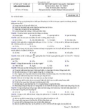 Đề thi thử THPT Quốc gia môn Sinh học năm 2019 lần 1 - Sở GD&ĐT Nghệ An - Mã đề 215