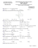 Đề thi KSCL lần 4 môn Toán 12 năm 2018-2019 có đáp án - Trường THPT Nông Cống 2