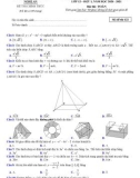 Đề khảo sát chất lượng môn Toán năm 2020-2021 - Sở GD&ĐT Nghệ An - Mã đề 122