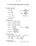 Công thức lượng giác cần nhớ