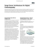 Image Sensor Architectures for Digital Cinematography