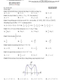 Đề thi thử tốt nghiệp THPT năm 2021 môn Toán có đáp án - Trường THPT Hùng Vương