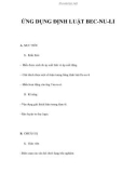 GIÁO ÁN LÝ 10: ỨNG DỤNG ĐỊNH LUẬT BEC-NU-LI