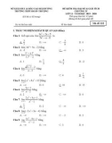 Đề kiểm tra 1 tiết chương 4 môn Đại số & Giải tích 11 năm 2019-2020 có đáp án - Trường THPT Đoàn Thượng