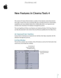 New Features in Cinema Tools 4