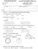 Đề thi học kì 2 môn Toán lớp 1 năm 2019-2020 - Trường Tiểu học Ngọc Thụy