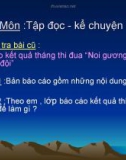 Bài giảng môn Tiếng Việt lớp 3 năm học 2020-2021 - Tuần 20: Tập đọc - Kể chuyện Ở lại với chiến khu (Trường Tiểu học Thạch Bàn B)