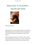 Phim từ đĩa: WAR HORSE – Đẹp đến ngỡ ngàng