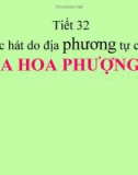 Bài giảng 32: Học hát do địa phương tự chọn - Âm nhạc 5 - GV: Bích Huân