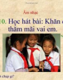 Bài giảng tiết Học hát: Khăn quàng thắm mãi vai em - Âm nhạc 4 - GV: Hoàng Dung