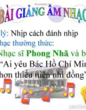 Bài giảng Nhạc lí: Nhịp 3/4 và cách đánh nhịp 3/4 – Âm nhạc 6 – GV.T.H.Như