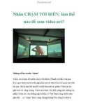 Nhân CHẠM TỚI BIỂN: làm thế nào để xem video art?