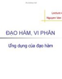 Đạo hàm, vi phân và ứng dụng của đạo hàm