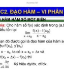 Slide bài giảng đạo hàm vi phân