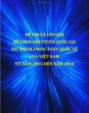 ĐỀ THI VÀ LỜI GIẢI ĐỀ CHỌN ĐỘI TUYỂN QUỐC GIA DỰ THI OLYMPIC TOÁN QUỐC TẾ