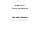 Bài giảng : Giải tích