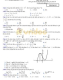 Đề thi khảo sát chất lượng lần 1 môn Toán lớp 12 năm học 2018-2019 – Trường THPT Trần Hưng Đạo (Mã đề 132)