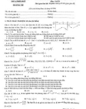 Đề thi học kì 1 môn Toán 12 năm 2019-2020 có đáp án - Sở GD&ĐT Thừa Thiên Huế