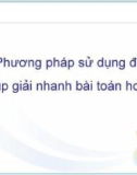 Phương pháp sử dụng đồ thị giúp giải nhanh bài toán hóa học