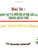 Quần thể sinh vật và các mối quan hệ trong quần thể