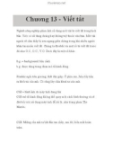 Chương 13 - Viết tắt