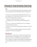 Chương 12 - Page Breaking: Ngắt trang