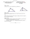 Đề kiểm tra 1 tiết Hình học 9 chương 1 năm 2017-2018 có đáp án - Trường THCS Thủy An