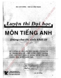 Một số bài test luyện thi Đại học môn tiếng Anh dùng: Phần 1