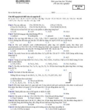 Đề thi KSCL môn Hóa học lớp 12 - THPT Nguyễn Văn Cừ - Mã đề 021