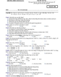 Đề thi KSCĐ môn Hóa học lớp 12 năm 2016-2017 lần 1 - THTP Ngô Gia Tự - Mã đề 208