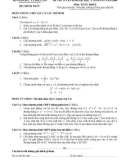Đề thi tuyển sinh đại học năm 2006 môn Toán, khối D (Đề chính thức) - Bộ Giáo dục & Đào tạo