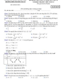 Đề kiểm tra chất lượng giữa HK 2 môn Toán lớp 12 năm 2016-2017 - THPT Nguyễn Văn Cừ - Mã đề 019