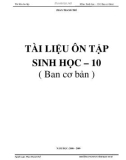 Tài liệu ôn tập sinh học lớp 10 (ban cơ bản)