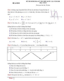 Đề thi minh họa THPT Quốc gia môn Toán năm 2018 - Đề số 010